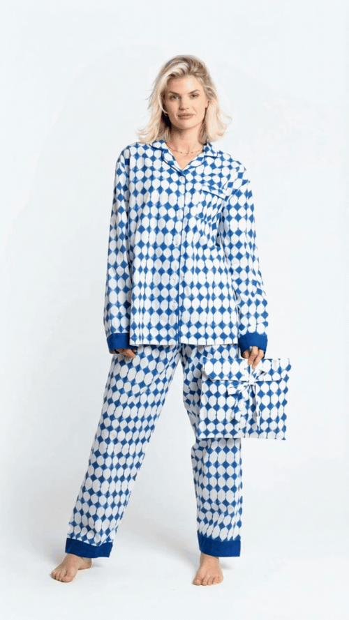 Geo Dot Cotton Pyjama Set