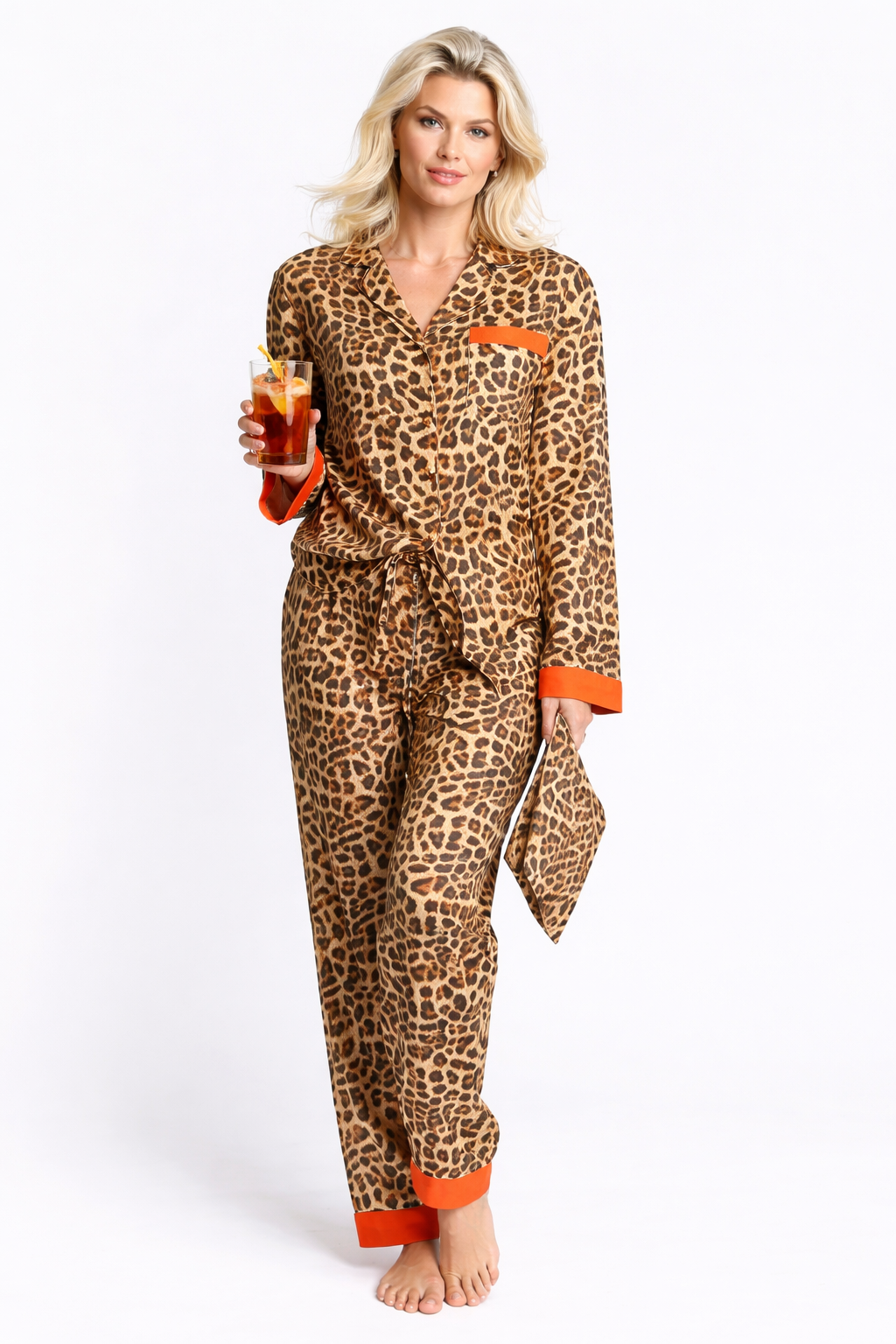 Leopard Cotton Pyjama Set