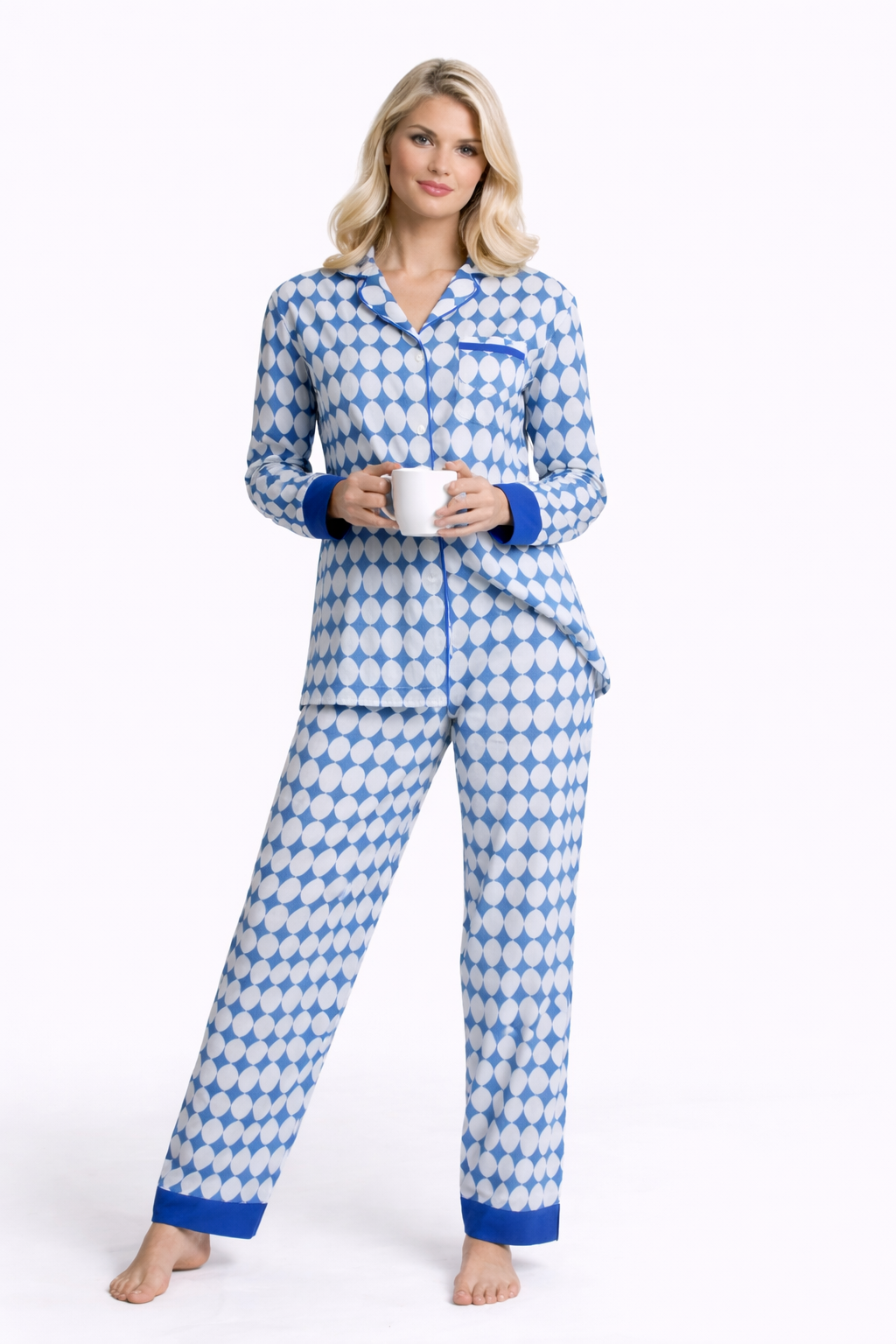 Geo Dot Cotton Pyjama Set