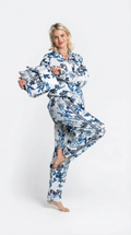 Blue Garden Cotton Pyjama Set