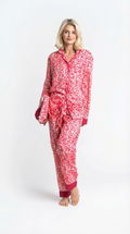 Pink Leopard Cotton Pyjama Set
